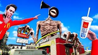 Siren Head ATTACKS McDonalds (Bonelab VR Mods)