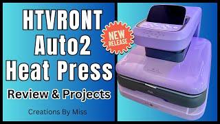 HTVRONT Auto Heat Press 2 Review & Testing Glitter HTV! New Release! 