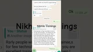 feedbacks #nikhilatrainingspega #pegacertification #pegatutorial #pegatraining