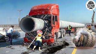 Dangerous Idiots Fastest Truck & Heavy Equipment Fails | Extreme Oversized Truck Transport #4