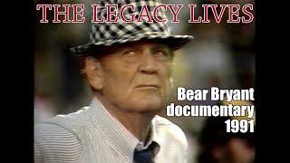 Bear Bryant documentary 1991 - The Legacy Lives (VHS)