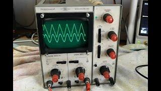 Oscilloscope Telequipment D52 2ch 1969 DUAL BEAM CRT test repair teardown