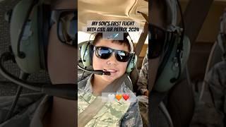 My Son’s First Flight with Civil Air Patrol ️️ #shorts #airforce #flight #soundsofsilence