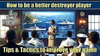 How to be a better destroyer player to improve your game #worldofwarships #kleber  #daring