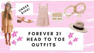 Forever 21 blogger summer outfit haul- head to toe under $100