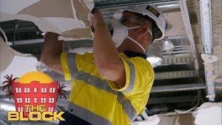 Keith and Dan tear down Hans' ceiling | The Block 2018