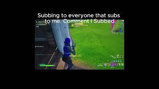 Subbing to everyone how subs to me