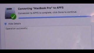 How to Convert to APFS on macOS High Sierra