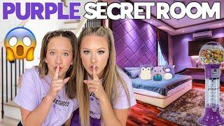 WE BUILT AN ALL PURPLE SECRET ROOM  *MUST SEE*