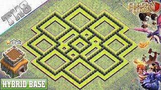 NEW Town Hall 8 (TH8) Hybrid Base 2019 with REPLAY!! TH8 Base with COPY LINK - Clash of Clans