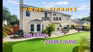 Orlando Florida Owner Finance Home for Sale with 3br, 3ba in nice community