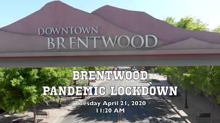 Brentwood, CA in Pandemic Lockdown