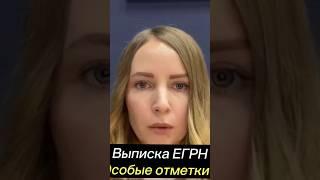 Что означают особые отметки в выписке ЕГРН? #недвижимость #юрист #бизнес