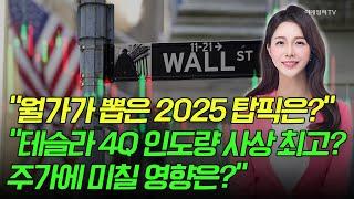 [출근길 경제] "월가가 뽑은 2025 탑픽은?"/ "테슬라 4Q 인도량 사상 최고? 주가에 미칠 영향은?" | Market Signal (20241224)