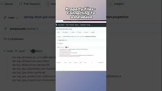 Spring Boot | Property Files - Connecting To A Database