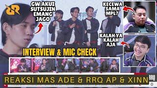 PAK AP NGAMUK RRQ KALAH! REAKSI PAK AP & MAS ADE INTERVIEW DAN MIC CHECK ALTER EGO VS RRQ HOSHI MPL!