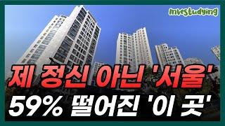 9.9억에서 4억으로 59%하락한 서울 신축아파트ㅣ전 재산 날릴 위기에 처한 서울 하락률 TOP10분석!!ㅣ역세권 재건축 재개발 20평대 집값 아파트 부동산 하락 폭락