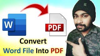 how to convert word file to PDF | word file ko pdf me convert kaise kare | word to PDF