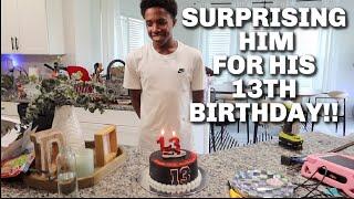 SURPRISING HIM FOR HIS 13TH BIRTHDAY!!