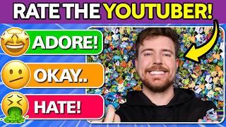 ▶️ RATE THE YOUTUBER! | Tier List YouTubers Edition 