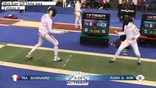 BONNAIRE Jonathan FRA vs PARK Sangyoung KOR   Doha GP L32   Dec 6, 2014