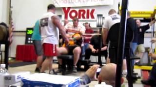 Dave Poole benches 810lbs at 242lbs!