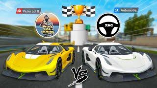 @AutomotiveGamers  VS @vickylolgaming | Boss Battle  | Who wins? | Extreme Car Driving