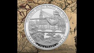 First For British Coinage: The First Time American Revolutionary War Commemorated On A UK Coin.