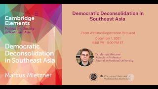 Democratic Deconsolidation in Southeast Asia