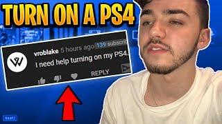 How to TURN ON your PS4