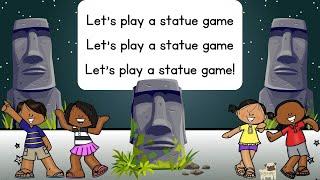 Music: Let's Play A Statue Game, Vocal Music Education, Children Singing Songs Creative Movement FUN