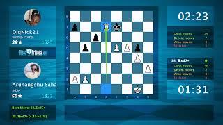 Chess Game Analysis: Arunangshu Saha - DiqNick21, 1-0 (By ChessFriends.com)