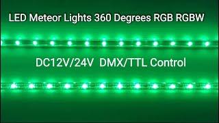 DC12V RGB Media Shower Lights 3D Illuminated DMX Pixel Tube for Decoration