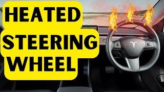 HOW TO TURN ON HEATED STEERING WHEEL IN YOUR TESLA MODEL Y 2023