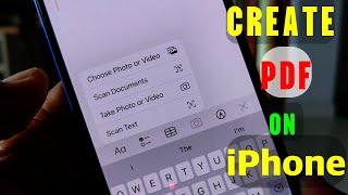 How to Make PDF File On iPhone | How to Convert Image to pdf on iphone