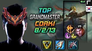 Corki Top Build Trinity Force Conqueror - LOL KR GrandMaster Patch 15.5