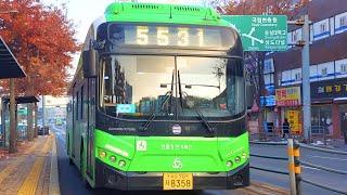 Seoul Bus 5531 - Sunset Ride (Toward Gunpo Public Garage) 