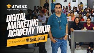 Digital Marketing Academy Tour | STAENZ Academy, Nashik India | College Road Nashik Branch