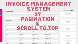 27 HOW TO ADD PAGINATION AND SCROLL TO TOP IN DJANGO - INVOICE MANAGEMENT SYSTEM