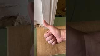 How To Cut Laminate Flooring Around DoorFrame #asmr #how #shorts