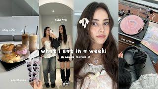 what i eat in a week as a vegan in Seoul  michelin dumplings, lots of noodles, cute cafes & more