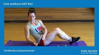 Core workout with Kari