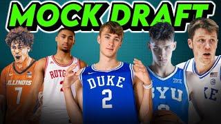 2025 NBA MOCK DRAFT *FULL FIRST ROUND* | Cooper Flagg, Dylan Harper