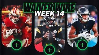 Top Waiver Wire Pickups for Week 14 Fantasy Football!