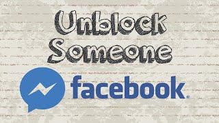 How to unblock someone on Facebook Messenger