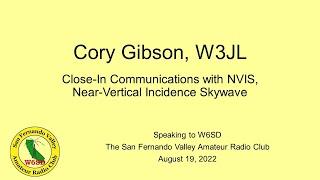 Cory Gibson, W3JL, on NVIS