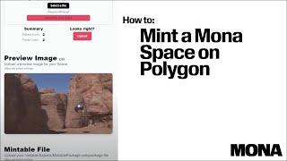 How to Mint a Mona Space on Polygon