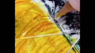 Making of tri-color swirl hoodie