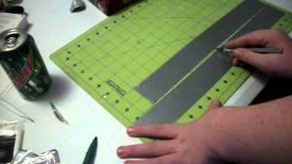 how to make a duct tape wallet with no fold over lines part 1 of 2