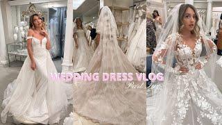 WEDDING DRESS VLOG Pt. 2 NYC Say yes to the dress, Kleinfeld Bridal, Berta, Galia Lahav, Mark Ingram